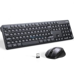 Set mouse și tastatură wireless Ugreen MK006 2,4 Ghz - negru