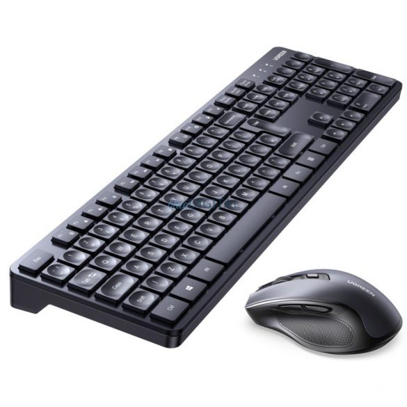 Set mouse și tastatură wireless Ugreen MK006 2,4 Ghz - negru