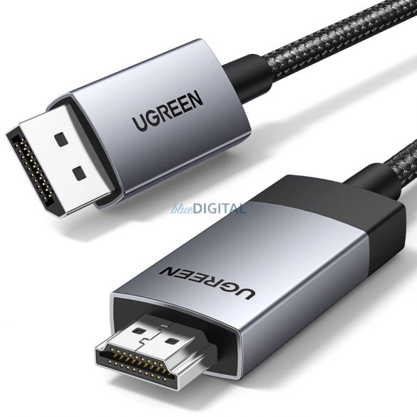 Cablu Ugreen DP119 DisplayPort / HDMI 4K 60Hz 1m - gri