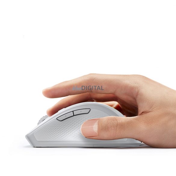 Mouse fără fir ergonomic Ugreen MU101 Bluetooth / 2,4 GHz - alb