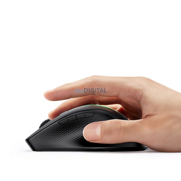 Mouse fără fir ergonomic Ugreen MU101 Bluetooth / 2,4 GHz - negru