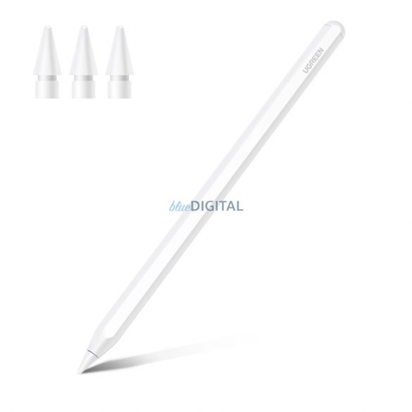 Stylus Ugreen LP653 cu încărcare wireless pentru tablete iPad - alb