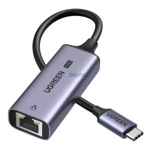 Adaptor Ugreen CM648 USB-C la RJ45 Ethernet 2.5G - gri