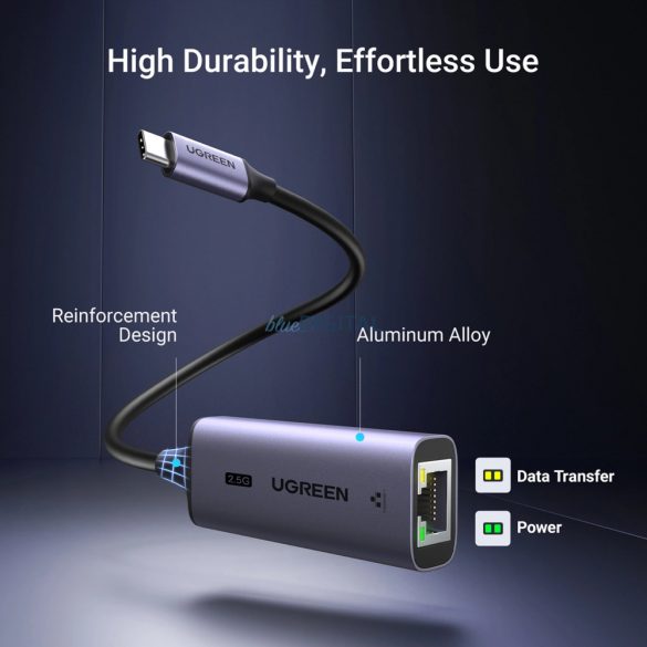 Adaptor Ugreen CM648 USB-C la RJ45 Ethernet 2.5G - gri