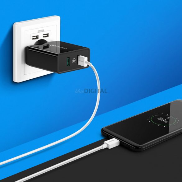 Încărcător Ugreen 2xUSB-A 36W QC3.0 negru (CD161)