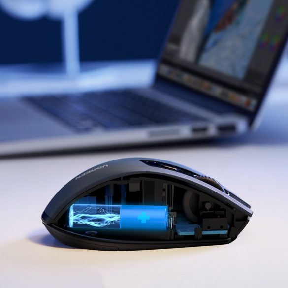 Mouse optic wireless USB Ugreen 2,4 GHz 4000 DPI negru (MU006)