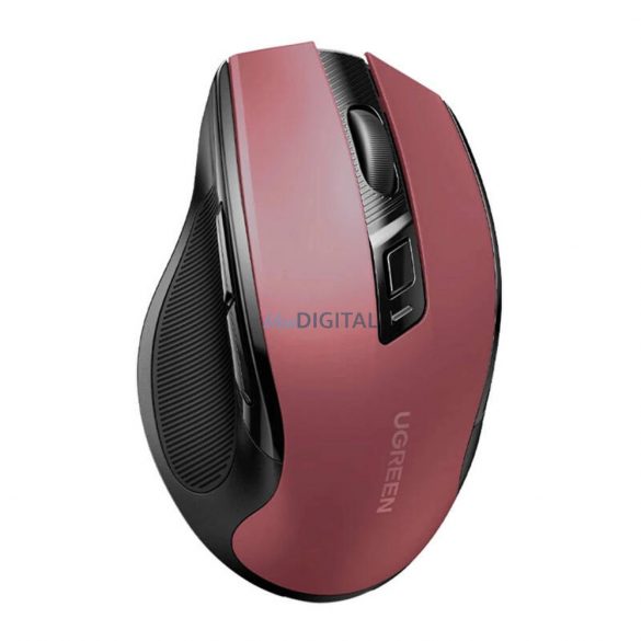 Mouse optic wireless Ugreen MU006 USB 2.4GHz / Bluetooth 5.0 4000 DPI - roșu