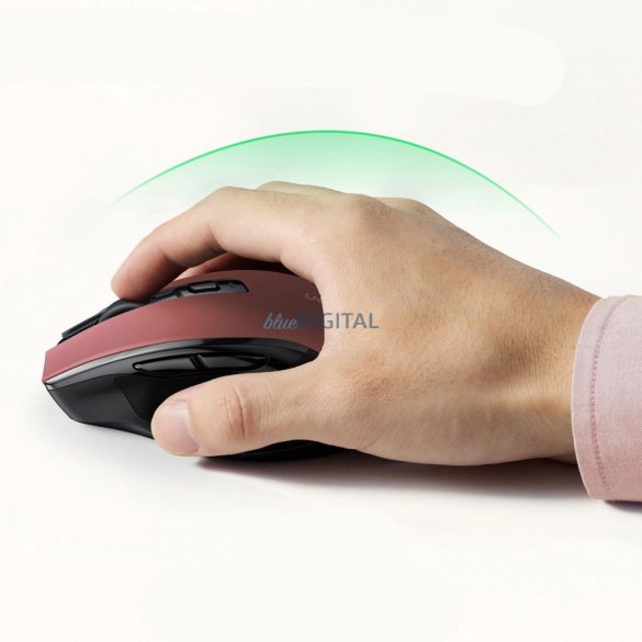 Mouse optic wireless Ugreen MU006 USB 2.4GHz / Bluetooth 5.0 4000 DPI - roșu