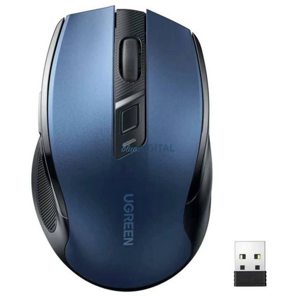 Mouse optic wireless Ugreen MU006 USB 2.4GHz / Bluetooth 5.0 4000 DPI - albastru