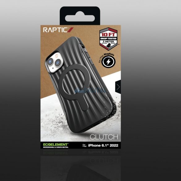 Husă Raptic Clutch iPhone 14 cu capac din spate MagSafe negru