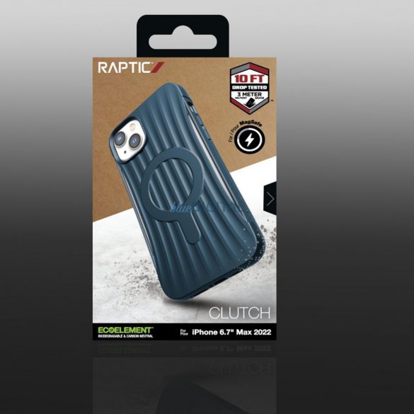 Husă Raptic Clutch iPhone 14 Plus cu capac din spate MagSafe albastru