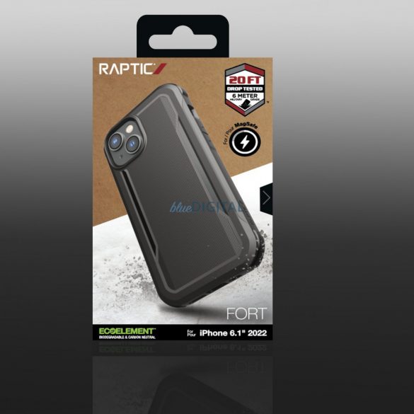 Husa Raptic X-Doria Fort Case pentru iPhone 14 cu husa blindata MagSafe neagra