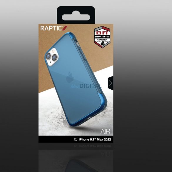 Husa Raptic X-Doria Air pentru iPhone 14 Plus husa blindata albastra