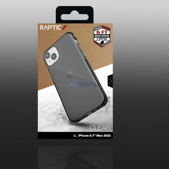 Husa Raptic Clear pentru iPhone 14 Plus husa blindata gri