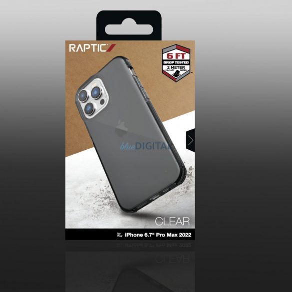 Husa Raptic Clear pentru iPhone 14 Pro Max husa blindata neagra