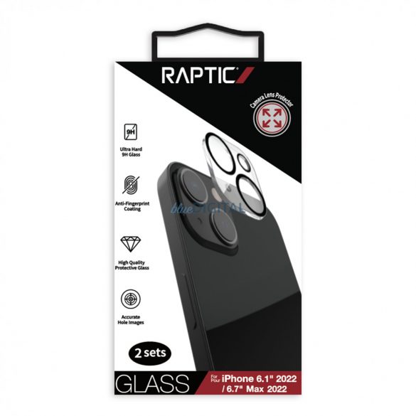 Sticla de protectie Raptic X-Doria 2x sticla securizata iPhone 14 pentru obiectivul camerei