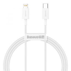 Baseus Superior Cable USB Type C - Lightning Power Delivery 20 W 1 m Alb (CATLYS-A02)