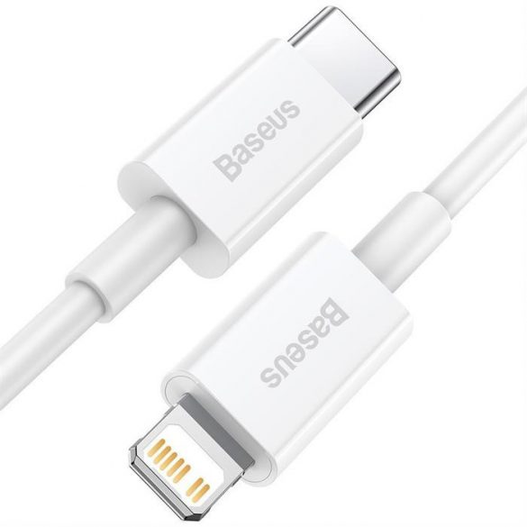 Baseus Superior Cable USB Type C - Lightning Power Delivery 20 W 1 m Alb (CATLYS-A02)