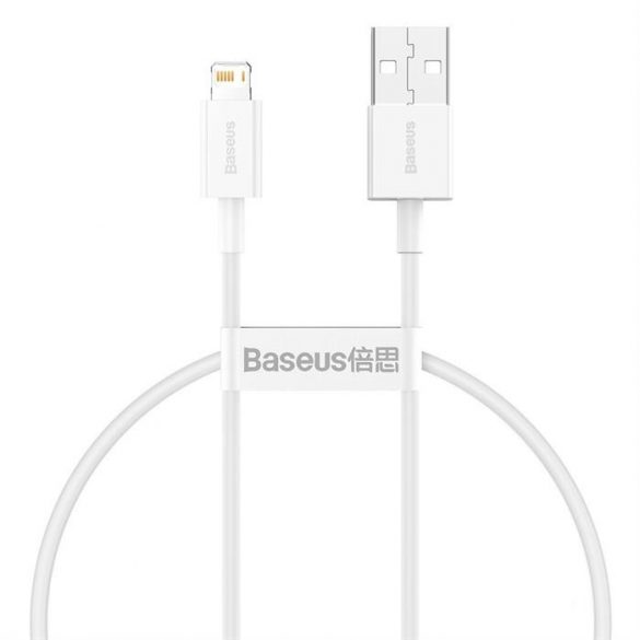 Baseus Superior Cablu USB - Lightning 2,4A 0,25 m Alb (CALYS-02)