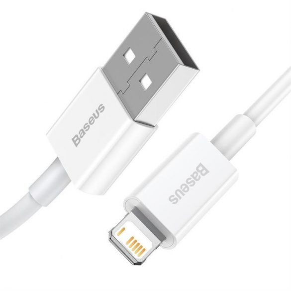 Baseus Superior Cablu USB - Lightning 2,4A 0,25 m Alb (CALYS-02)