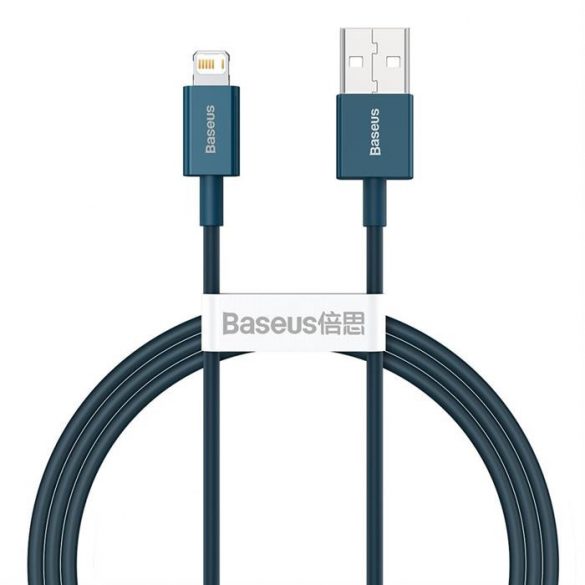 Cablu Baseus Superior USB - Lightning 2,4A 1 m Albastru (CALYS-A03)