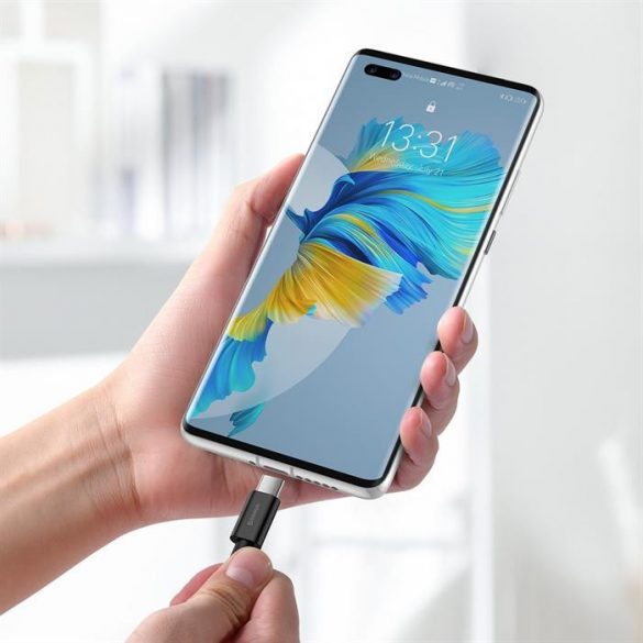 Baseus Superior USB - USB Tip C cablu de încărcare rapidă a datelor 66 W (11 V / 6 A) Huawei SuperCharge SCP 1 m negru (CATYS-01)