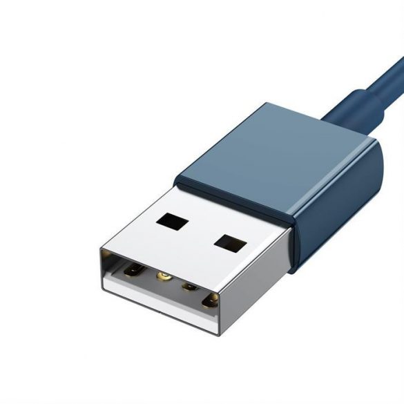 Cablu Baseus Superior USB - Lightning / micro USB / USB Tip 3,5 A 1,5m Albastru (CAMLTYS-03)