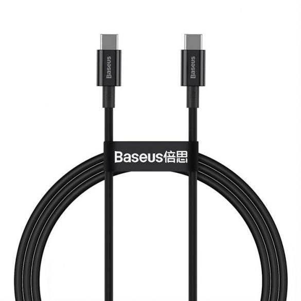 Baseus Superior Series Fast Charging Data Cable Type-C to Type-C 100W 1m Negru