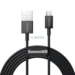 Cablu Baseus Superior USB-A / micro USB 2A 2m - negru