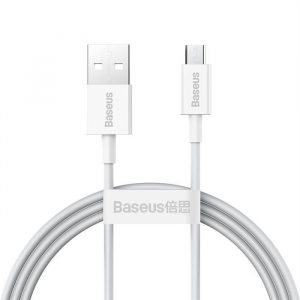 Baseus Superior Series USB - micro USB încărcare rapidă cablu de date 2A 1m alb (CAMYS-02)