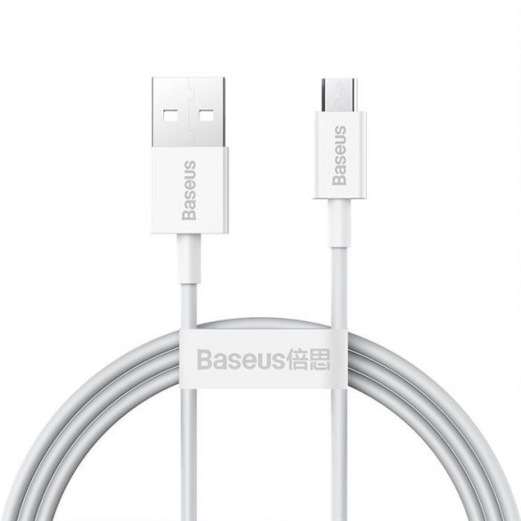 Baseus Superior Series USB - micro USB încărcare rapidă cablu de date 2A 1m alb (CAMYS-02)