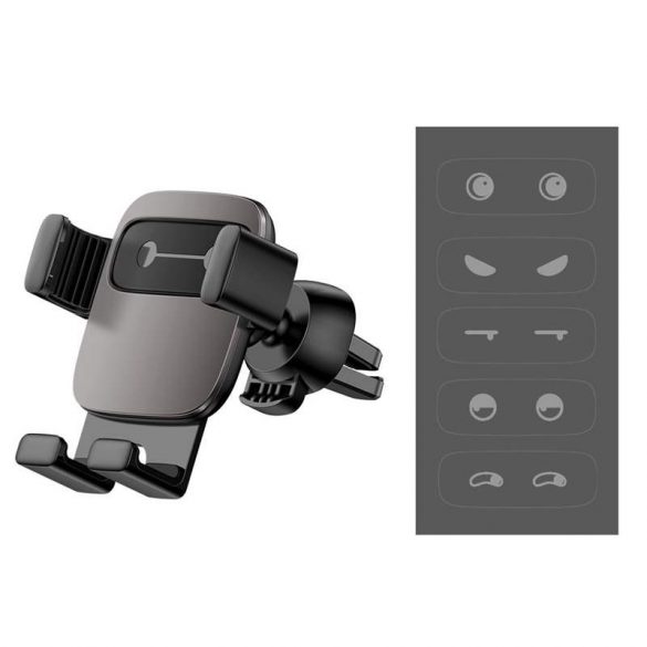 Baseus Cube Gravity Car Mount Air Vent Phone Bracket suport negru (SUYL - FK01) telefon husă titularii de telefon