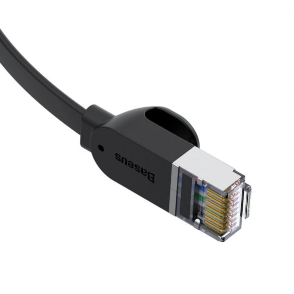 Cablu de rețea Baseus High Speed ​​​​plat Ethernet CAT6 RJ45 1m - negru