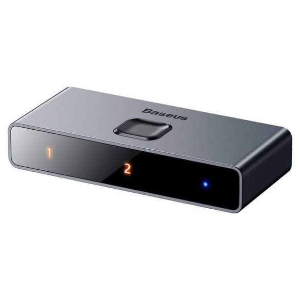 Baseus comutator HDMI bidirecțional - 2x HDMI splitter 4K / 30 Hz, gri (CAHUB-BC0G)