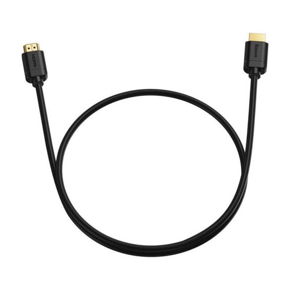 Baseus HDMI 2.0 cablu 4K 60 Hz 3D HDR 18 Gbit 1 m negru (CAKGQ-A01)