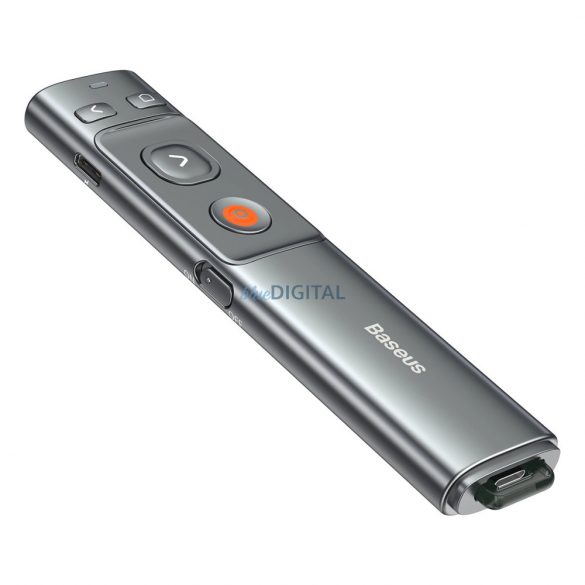 Pointer laser wireless Baseus Orange Dot pentru prezentări - gri (fără baterie)