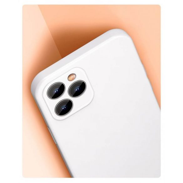 Baseus Liquid Silica GelHusăGel flexibil pentru iPhone 12 Pro Max roșu aprins (WIAPIPH67N-YT09)