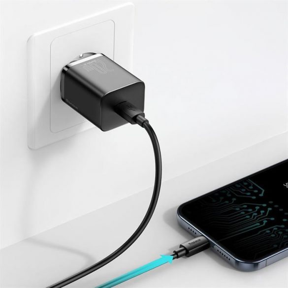 Baseus Super Si 1C încărcător rapid de perete USB Tip C 20 W Power Delivery negru (CCSUP-B01)