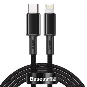 Baseus Type-c USB - Cablu Lightning Power Delivery încărcător rapid 20 W 2 m negru (CATLGD-A01)