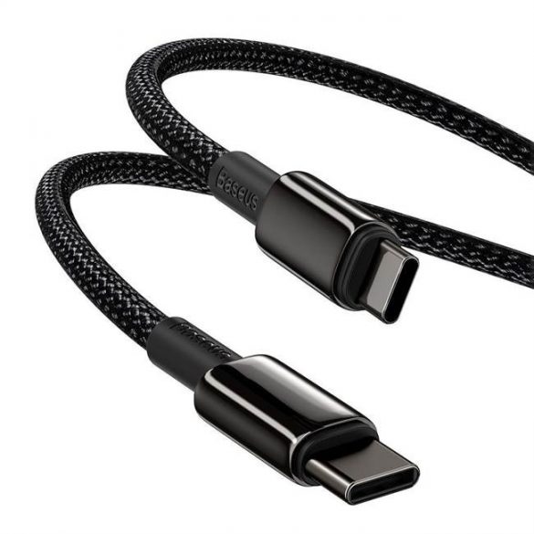 Baseus Type-c USB - Cablu USB Type-c Livrare putere Încărcare rapidă 100 W 5 A 1 m negru (CATWJ-01)