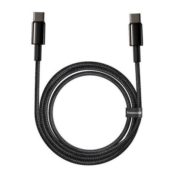 Baseus Type-c USB - Cablu USB Type-c Livrare putere Încărcare rapidă 100 W 5 A 2 m negru (CATWJ-A01)