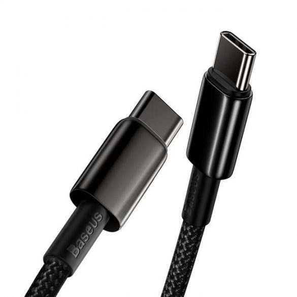 Baseus Type-c USB - Cablu USB Type-c Livrare putere Încărcare rapidă 100 W 5 A 2 m negru (CATWJ-A01)