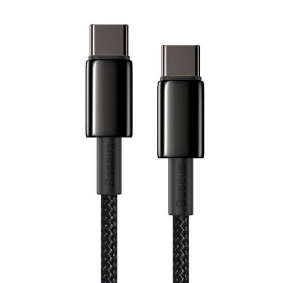 Baseus Type-c USB - Cablu USB Type-c Livrare putere Încărcare rapidă 100 W 5 A 2 m negru (CATWJ-A01)