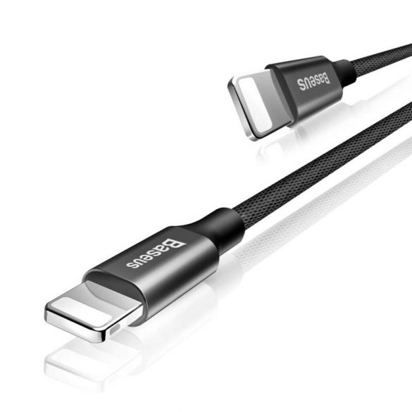 Material cablu Baseus Yiven USB / Lightning Braid 1,2 m negru (CALYW-01)