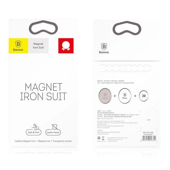 Baseus Magnet Iron Suit 2x Iron Plate Magnetic car holder silver