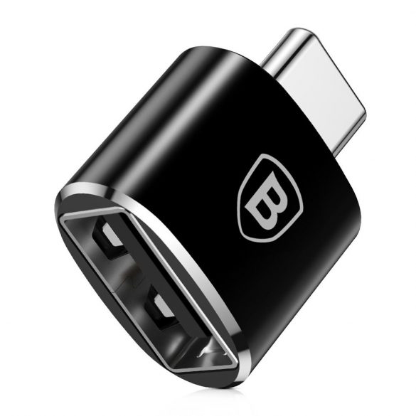 Baseus Convertor USB tip-c USB - adaptor conector OTG negru (CATOTG - 01)