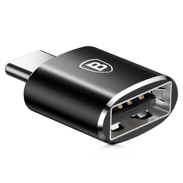 Baseus Convertor USB tip-c USB - adaptor conector OTG negru (CATOTG - 01)