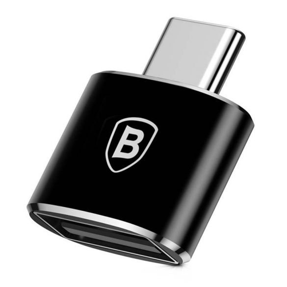 Baseus Convertor USB tip-c USB - adaptor conector OTG negru (CATOTG - 01)