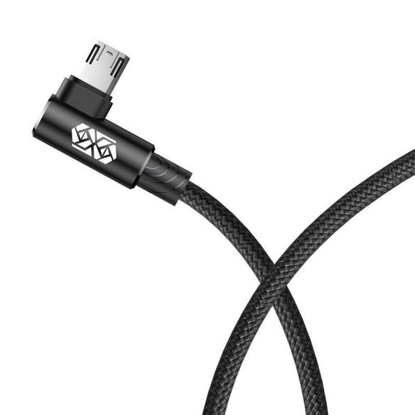 Baseus MVP Cablu cu două fețe tip cot micro USB 1.5A 2M Negru (CAMMVP - B01)