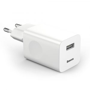 Baseus Charge Quick Charger Adaptor încărcător încărcător de rețea USB Quick Charge 3.0 QC 3.0 alb (CCALL - BX02)